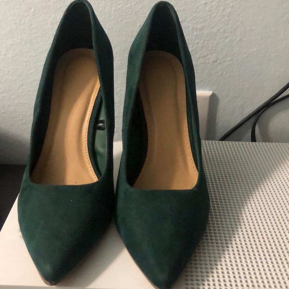 Dark Green Pump Heels